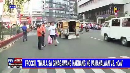 FFCCCII, tiwala sa ginagawang hakbang ng pamahalaan vs nCoV
