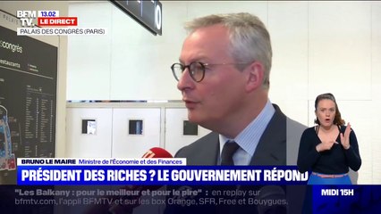 Pouvoir d'achat : "Je conteste la méthode employée par l'OFCE" répond Bruno Le Maire