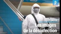 Coronavirus : en Asie, les images de désinfection massive des rues, gares, hôpitaux...