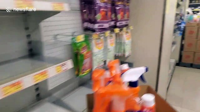 Hong Kong panic-buying sparks run on toilet paper, rice and noodles