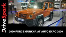 2020 Force Gurkha at Auto Expo 2020 | 2020 Force Gurkha  First Look, Features & More