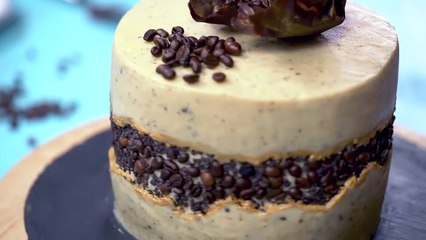 Chocolate Mocha Fault Line Cake with Chocolate Sail Торт Шоколадный Мокко Fault Line с Шоколадным Парусом