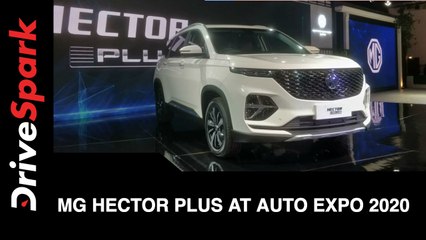 MG Hector Plus at Auto Expo 2020 | MG Hector Plus  First Look, Features & More