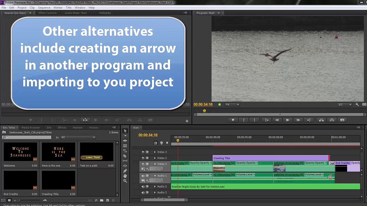 Premiere Pro CS6 40 Creating an Arrow