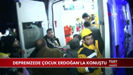Cumhurbaşkanı Erdoğan ile Depremzede Çoçuğun Görüntülü Konuşması Gülümsetti