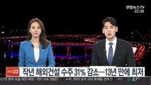 작년 해외건설 수주 31% 감소…13년 만에 최저