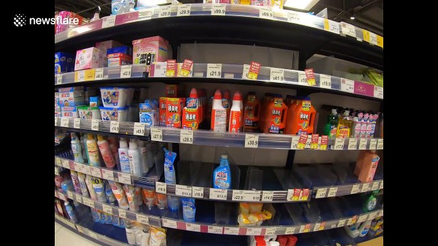 Store labels instruct Hongkongers to only buy certain amount of goods amid coronavirus outbreak