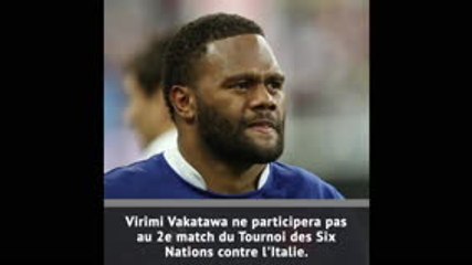 Vakatawa forfait face à l'Italie