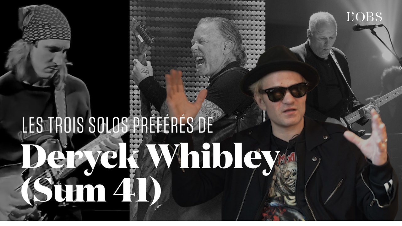 Les trois solos de guitare préférés de Deryck Whibley, chanteur de Sum 41