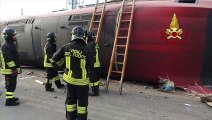 Treno Frecciarossa deraglia a Lodi, morti due macchinisti -3- (06.02.20)