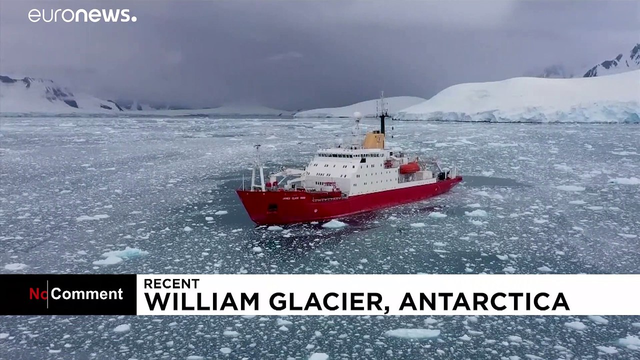 Dramatic glacier collapse in Antarctica as tower block-sized ice mass smashes into sea