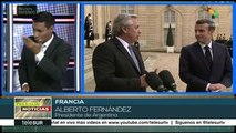Presidente argentino agradece apoyo de Macron en negociaciones con FMI