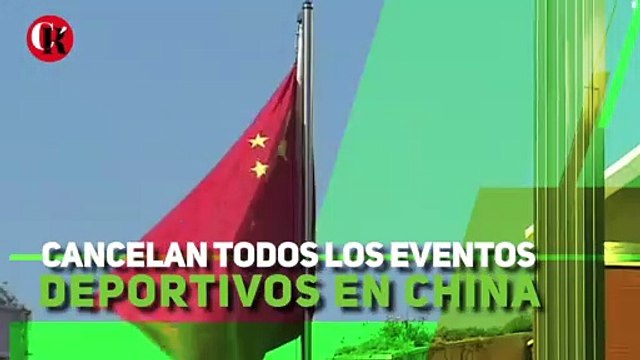 Cancelan todos los eventos deportivos en China