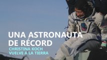 Christina Koch bate el récord de estancia de una mujer en el espacio