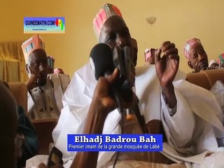 Elhadj Badrou Bah, premier imam de la grande mosquée de Labé aux émissaires du président Alpha Condé