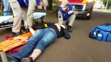 Colisão de trânsito no São Cristóvão deixa motociclista ferido