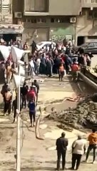 مصرع سائق تاكسى بعد سقوط رافعة عليه بمنطقة الأميرية