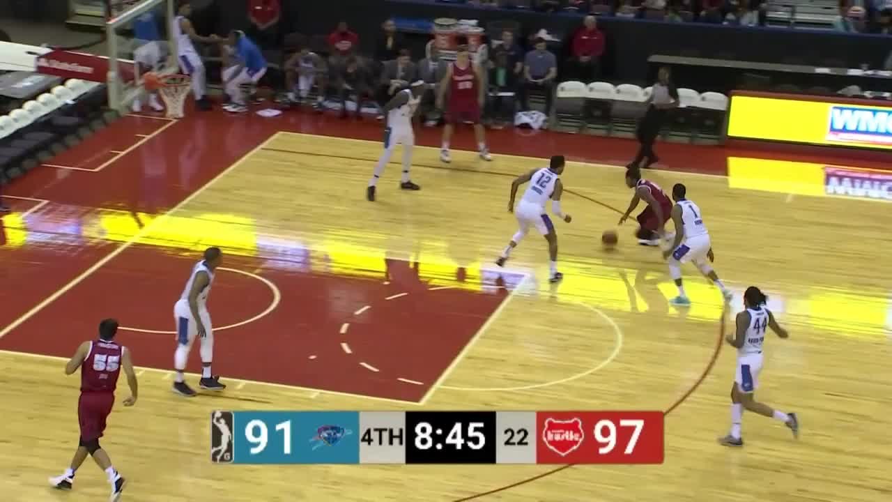 Shaq Buchanan sends the shot away