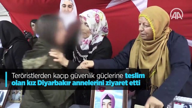 PKK'dan kaçıp güvenlik güçlerine teslim olan kız Diyarbakır annelerini ziyaret etti