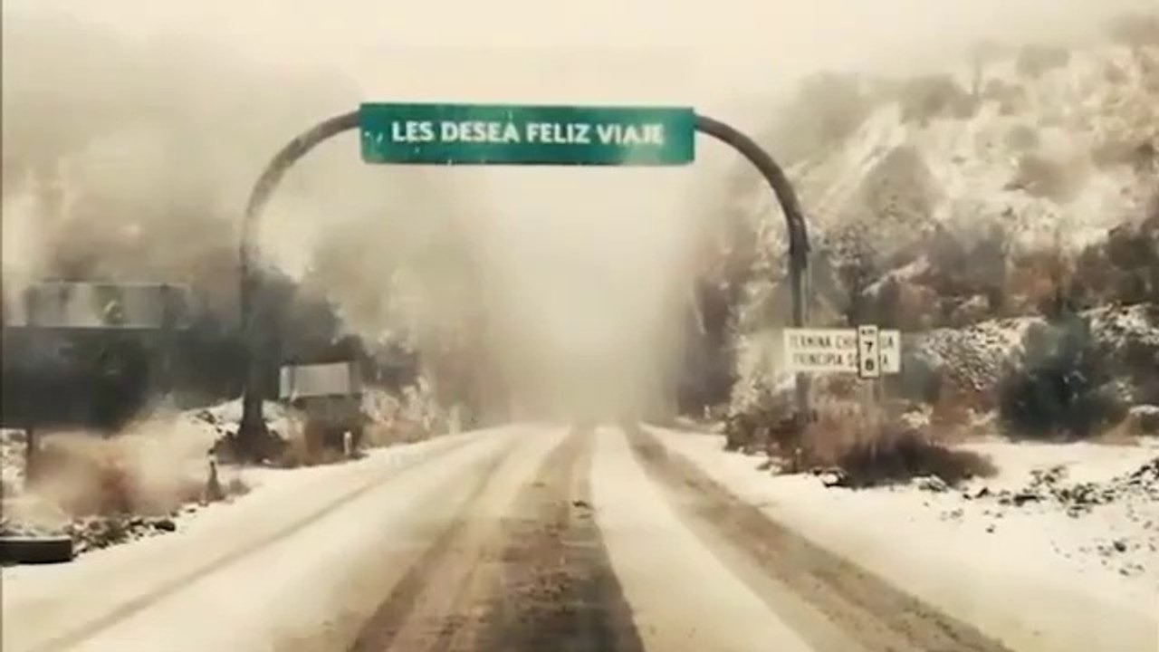 Nevadas pintan paisajes blancos en Durango y Chihuahua