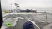 Primer avion militar ruso que evacuo a ciudadanos rusos de Wuhan por el  brote de coronavirus llega a Tiumén en Rusia