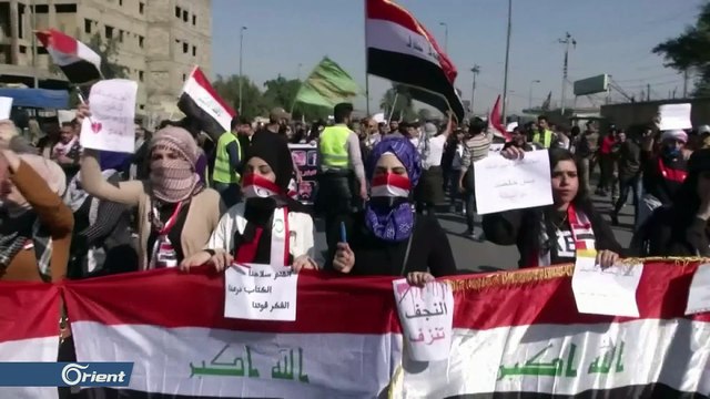 أنصار مقتدى الصدر يطلقون الرصاص على متظاهري النجف وكربلاء