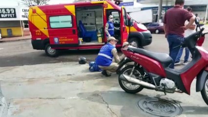 Motociclista de 37 anos se fere em colisão no São Cristóvão