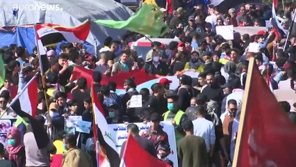 شاهد: مظاهرات طلابية في بغداد تضامنا مع أحداث النجف