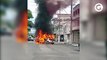Carro pega fogo no bairro Novo México, em Vila Velha