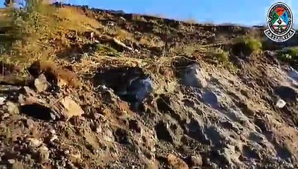 Desaparecidos dos trabajadores tras un desprendimiento de tierra en la AP-8