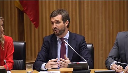 Casado acusa a Sánchez de "rendir pleitesía" a Quim Torra, "inhabilitado" por sentencia judicial