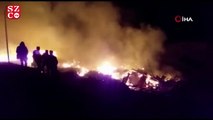 Erzurum’da feci yangın: 10 ev 6 ahır kül oldu