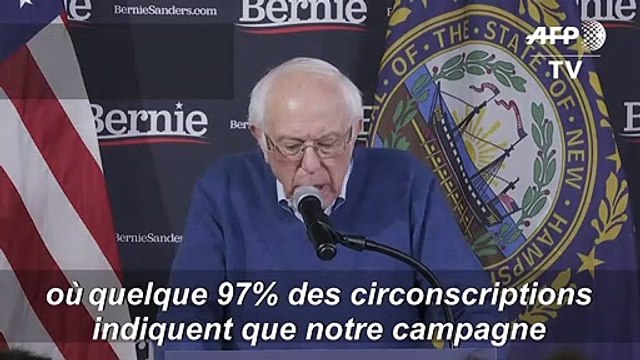 Bernie Sanders renvendique la 'victoire' dans le caucus de l'Iowa