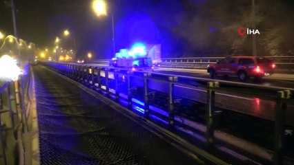 TEM’de yanan kamyon nedeniyle otoyol 1 saat ulaşıma kapatıldı