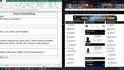 PML Season 3 Mid Season Coach Rankings