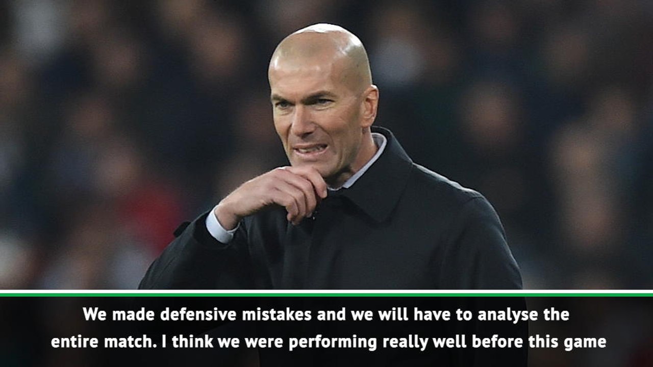 Sometimes these things happen - Zidane on Real's Copa del Rey exit