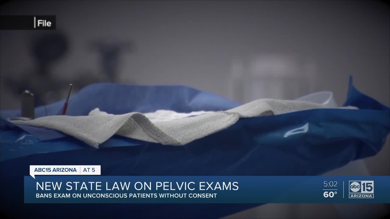 Arizona bill to ban pelvic exams on unconscious...