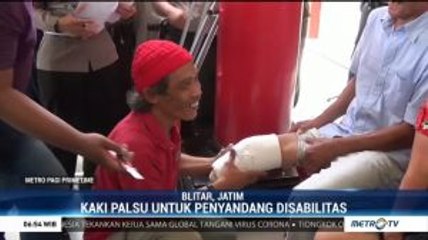 Polres Blitar dan Kick Andy Foundation Lakukan Pengukuran Kaki Palsu Bagi Penyandang Disabilitas