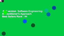 Full version  Software Engineering: A Practitioner's Approach  Best Sellers Rank : #4