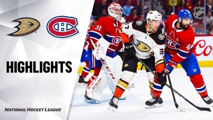 NHL Highlights | Ducks @ Canadiens 2/06/20