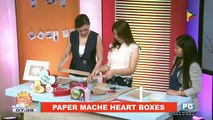 ARTSY CRAFTSY: Paper mache heart boxes