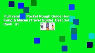 Full version  Pocket Rough Guide Hong Kong & Macau (Travel Guide)  Best Sellers Rank : #5