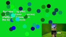 Sustainability (PKC - Polity Key Concepts series) (Polity Key Concepts in the Social Sciences