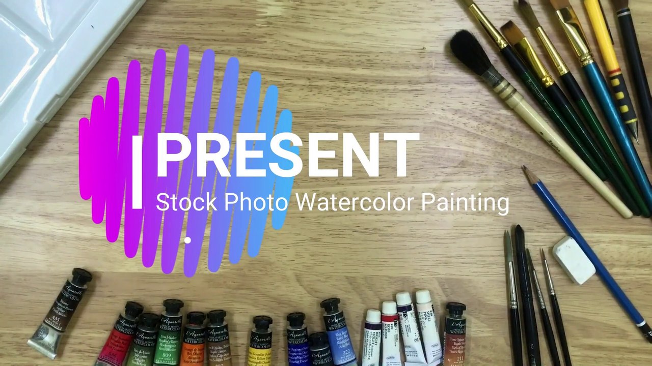 วาดภาพประกอบสีน้ำขายออนไลน์ | Stock Photo Painting | #watercolor #สีน้ำ 