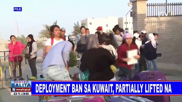 Deployment ban sa Kuwait, partially lifted na