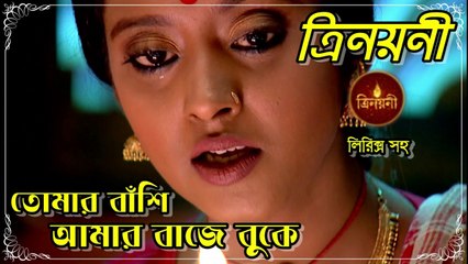 তোমার বাঁশি আমার বাজে বুকে !! ত্রিনয়নী !! সিরিয়ালের গান লিরিক্স সহ
