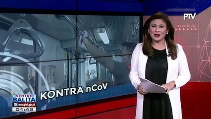 MRT, nag-disinfect sa loob ng mga tren vs nCoV ARD