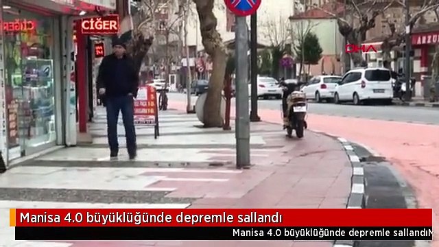 Manisa 4.0 büyüklüğünde depremle sallandı