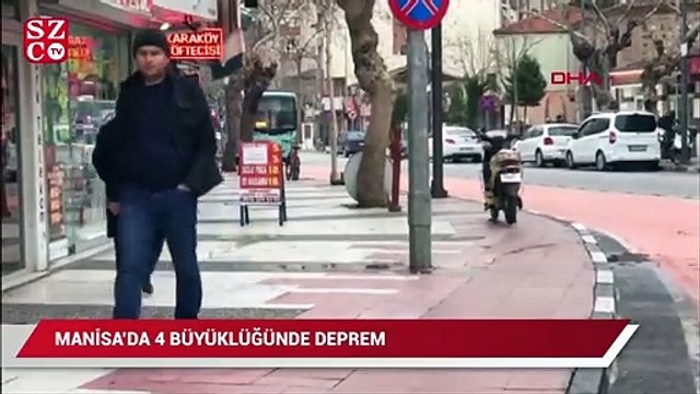 Manisa'da 4 büyüklüğünde deprem