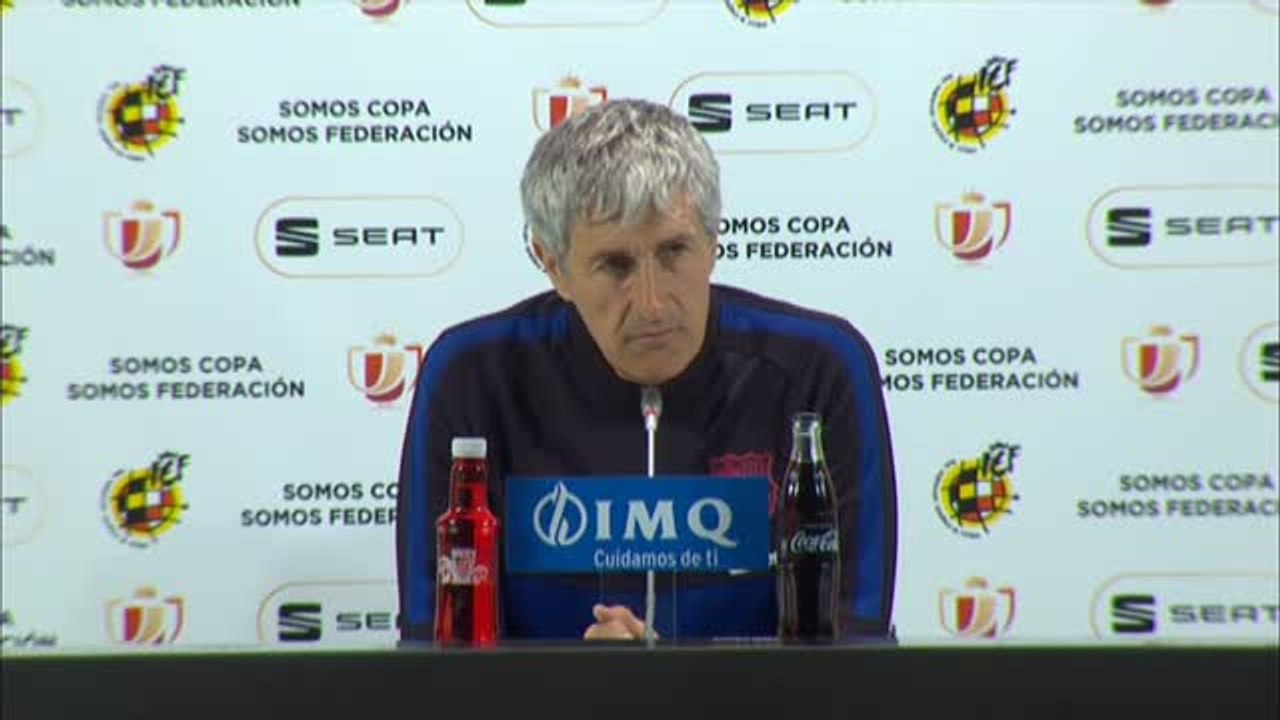 Quique Setién: "Todo ha ido bien salvo el resultado, estoy muy satisfecho"